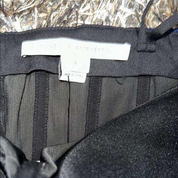 Diane Von Furstenberg Navy Blue Strapless Lace Sheath Cocktail Dress Size 6 EUC - Picture 7 of 7